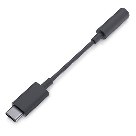 Dell | USB-C to headphone jack adapter | Mini-phone stereo 3.5 mm | Female | Male | 24 pin USB-C | Black - 2